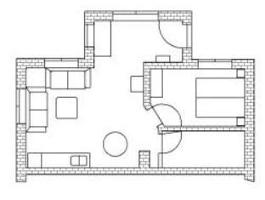 Grundriss der Ferienwohnung