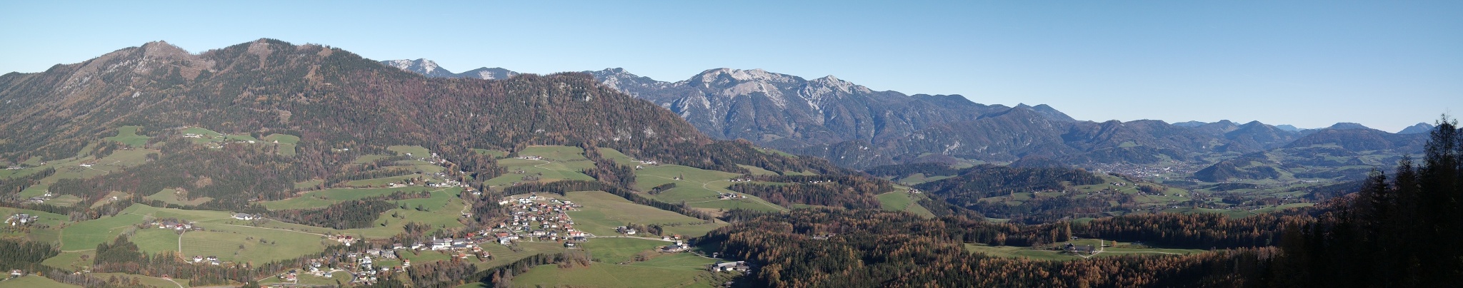 Panorama rechter Teil vom "Stoderer Weitblick".