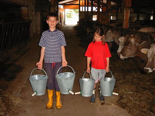 Bei uns dürfen die Kleinen mitanpacken