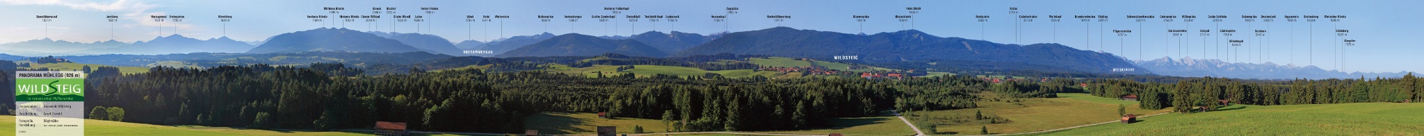 Alpenpanorama in Wildsteig