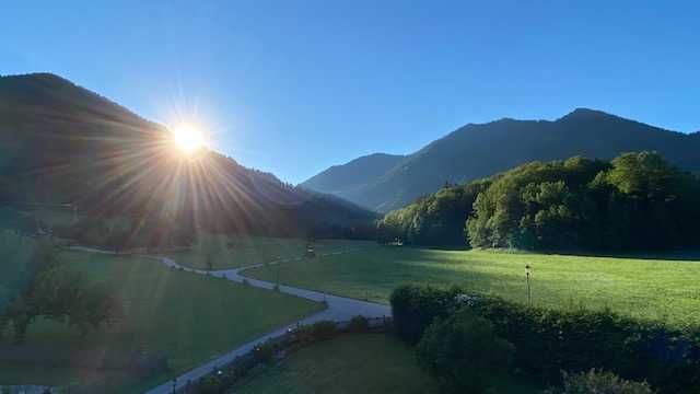 Morgensonne, Blick aus dem Appartement