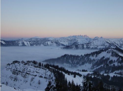 Abendstimmung vor der Abfahrt