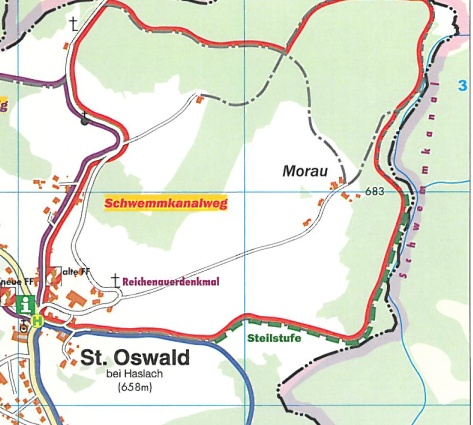 Walkingstrecke Schwemmkanalweg