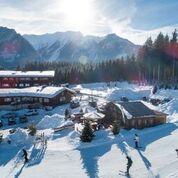 Hotel Hubertus Vogelperspektive Winter