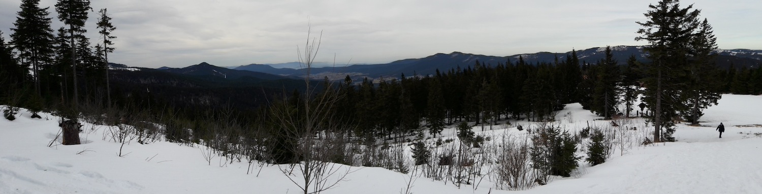 Panorama-Blick in den Lamer Winkel mit Gr. und Kl. Osser