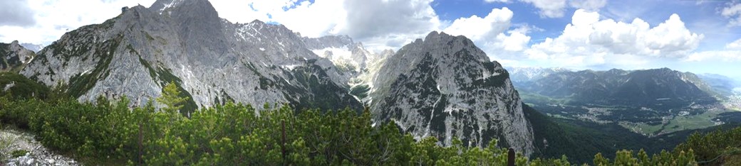 Panoramablick auf de Schwarzenkopf