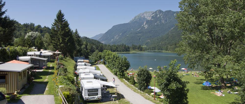 Camping Seehof im Sommer