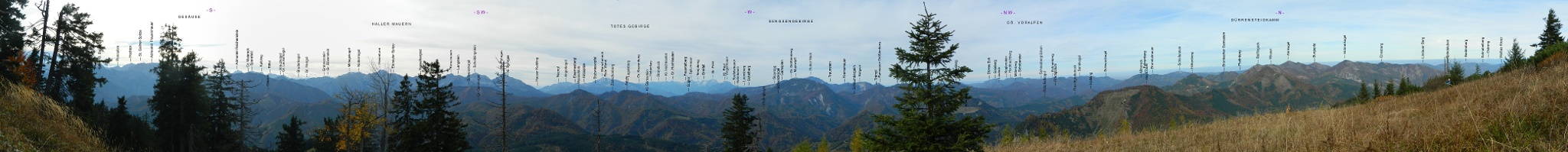 Blick nach Westen beschriftet