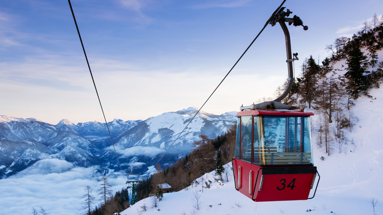 Katrin Seilbahn im Winter
