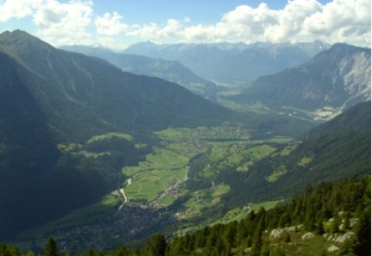 Blick ins Ötz- und Inntal.