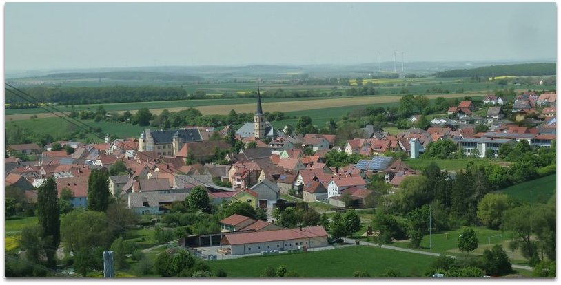 Blick nach Oberschwarzach