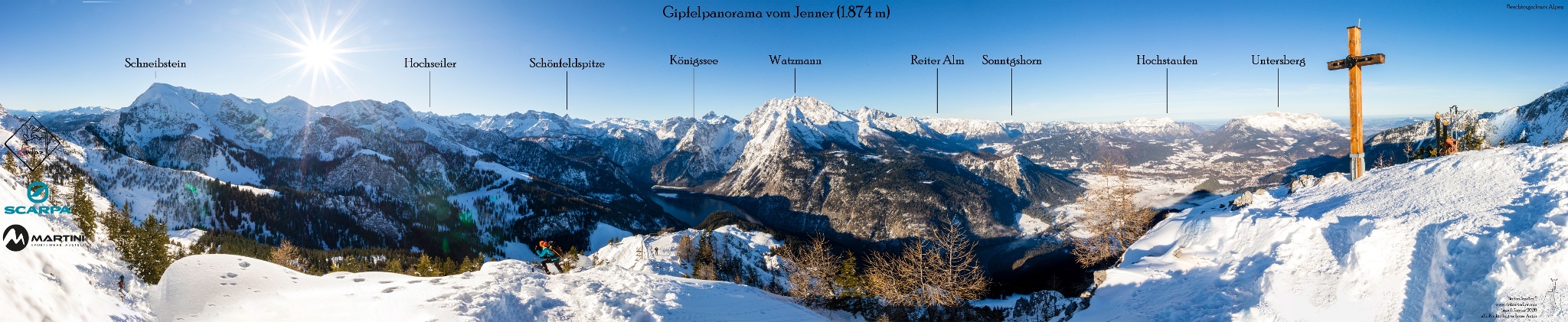 Gipfelpanorama vom Jenner.