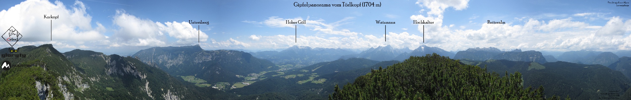 Törlkopf Gipfelpanorama