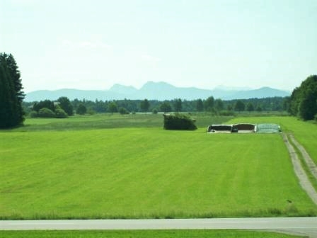Direkter Blick auf die Chiemgauer Alpen
