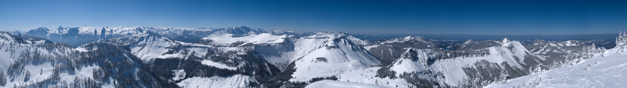 Gipfelpanorama des Hohen Zinken Richtung Westen (Gennerhorn in Bildmitte)
