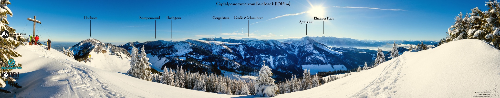 Gipfelpanorama vom Feichteck