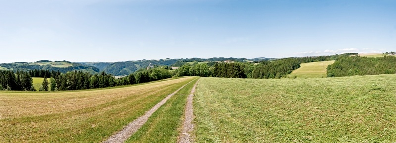 Panoramablick auf Schloss Neuhaus