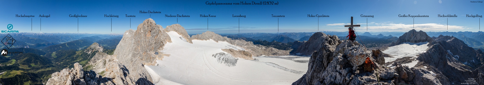 Gipfelpanorama vom Hohen Dirndl