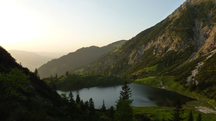Gaisalpsee im Abendlicht