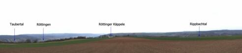 Rundblick vom Tauber- ins Rippbachtal