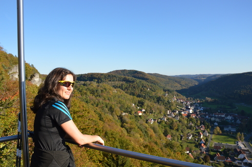 Blick vom Brünhildenstein auf Muggendorf