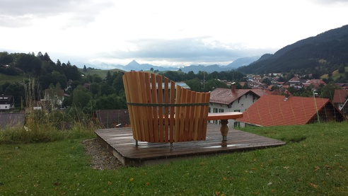 Wandertrilogie-Schauplatz "Zugspitzblick" in Nesselwang