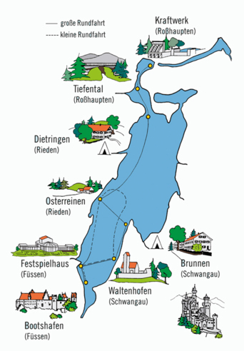 Informationen rund um die Forggenseeschifffahrt