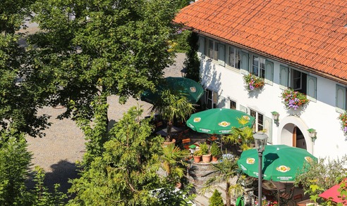 Haus des Gastes mit Osteria "Alla Fontana"