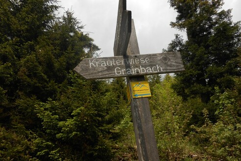 Wegweiser Kräuterwiese