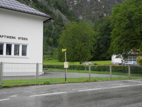 Haltestelle "Steeg E-Werk" (Richtung Hallstatt)