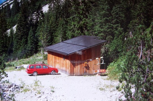 Materialseilbahn der Hanauer Hütte