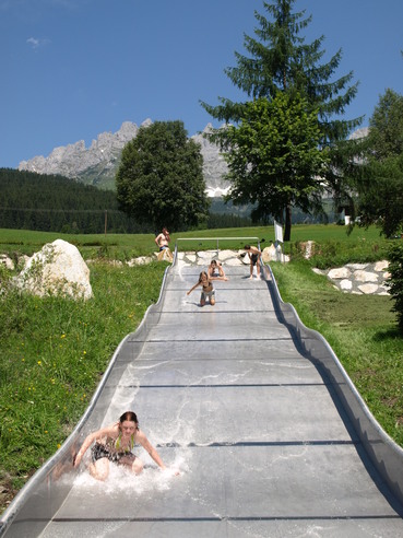 Rutschen am Goinger Badesee