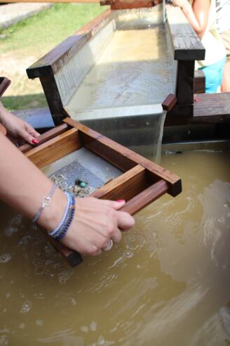 Goldwaschanlage am Erlebnisberg Hocheck