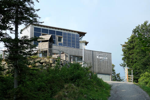 Karrenseilbahn Bergstation.