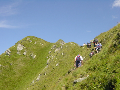 Aufstieg zum Gipfel des Elferkogel