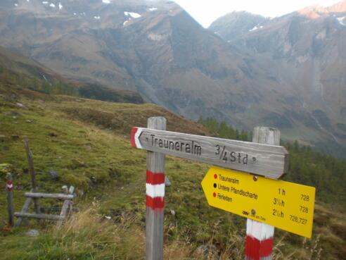 Hochmais - Abzweigung zur Trauneralm
