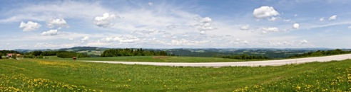 Panorama Paschinger Hügel