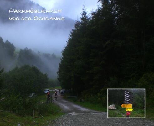 Parkmöglichkeit vor der Schranke im Grieser Graben