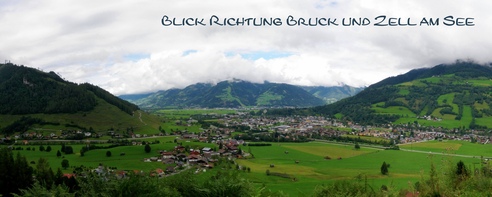 Blick Richtung Bruck und Zell am See