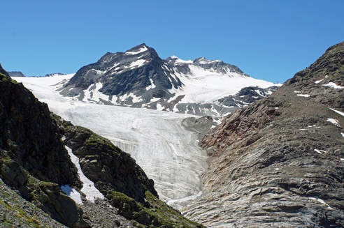 Blick auf den Mittelbergferner