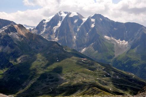 Blick zum Pfitscherjoch mit Hochferner