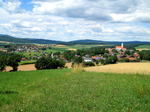 Blick zurück nach Eschlkam