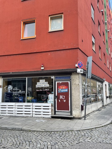 Blick auf das Café Stockholm