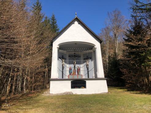 Kreuzigungsszene am Kalvarienberg bei der Basilika Mariathal