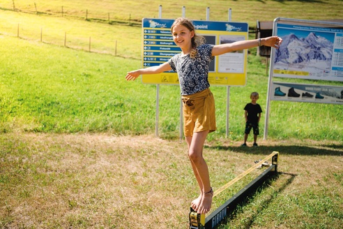 Slackline am Erlebnisberg Oberaudorf-Hocheck
