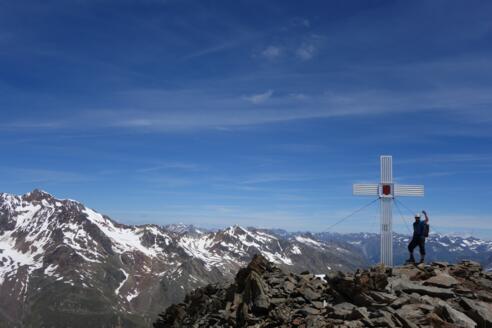 Gipfelkreuz Talleitspitze (3.406 m)