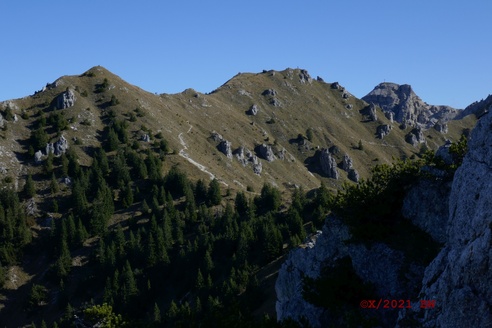 Blick vom Signalkopf zum Seinskopf (links) und Schöttelkarspitze rechts hinten