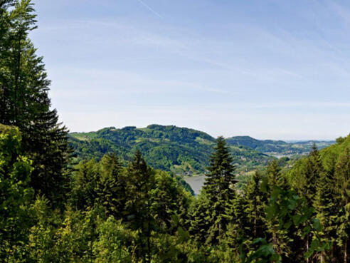 Panoramablick Schwarze Wand