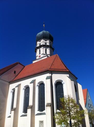 Die Stadtpfarrkirche Mariae Himmelfahrt in Schongau.