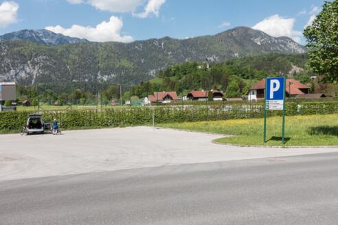 Parkplatz beim Sport- und Freizeitzentrum Windischgarsten